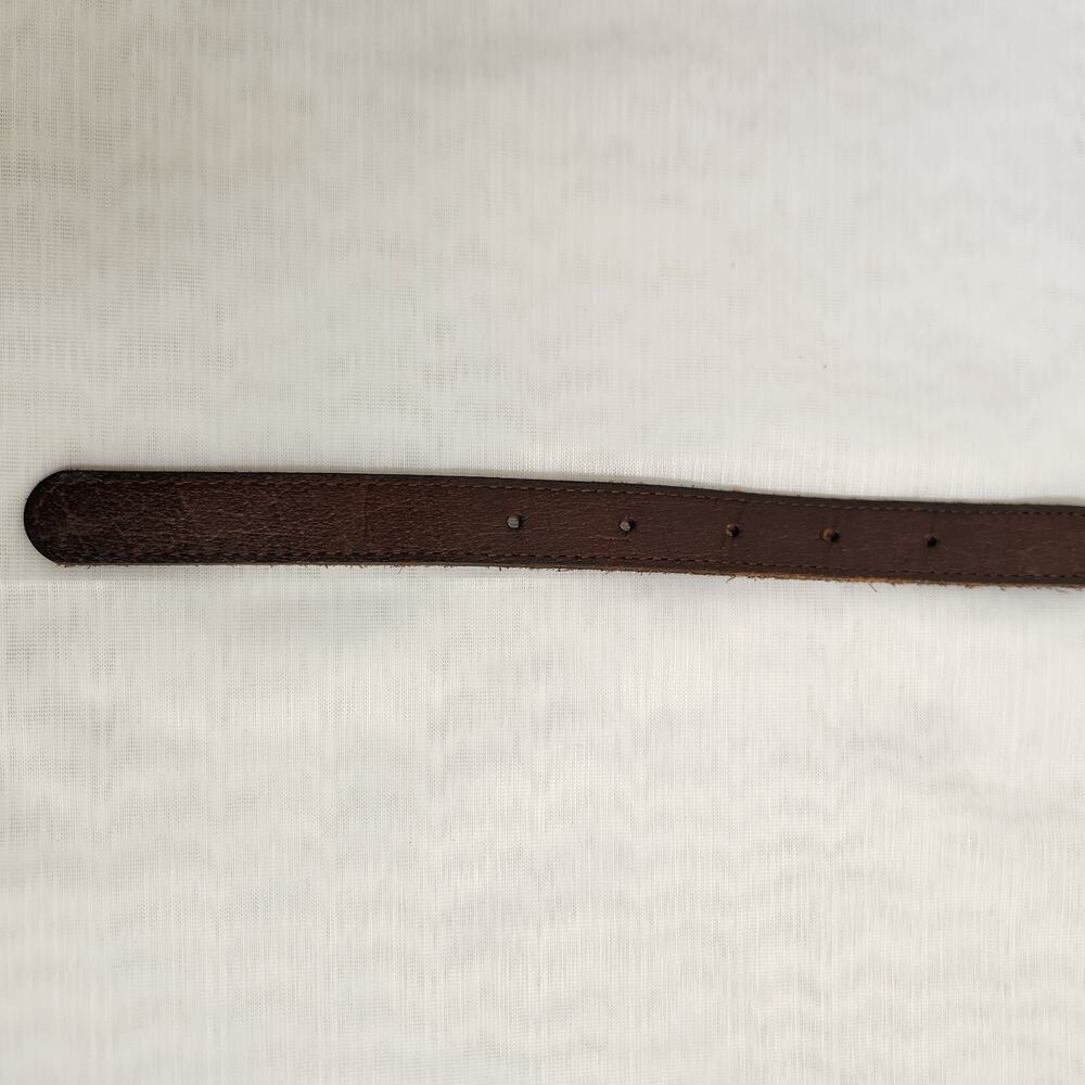 Banana Republic Belt Women's M Brown Genuine Leather Copper Chain Biker Belt - Picture 8 of 15